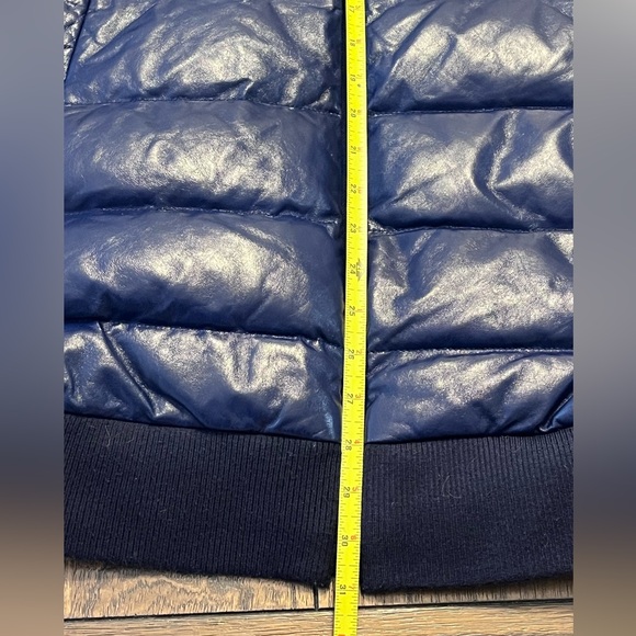 Marc by Marc Jacobs MBMJ Blue Puffer Coat Jacket w/ Fur Hood Womens size Medium - Picture 7 of 10